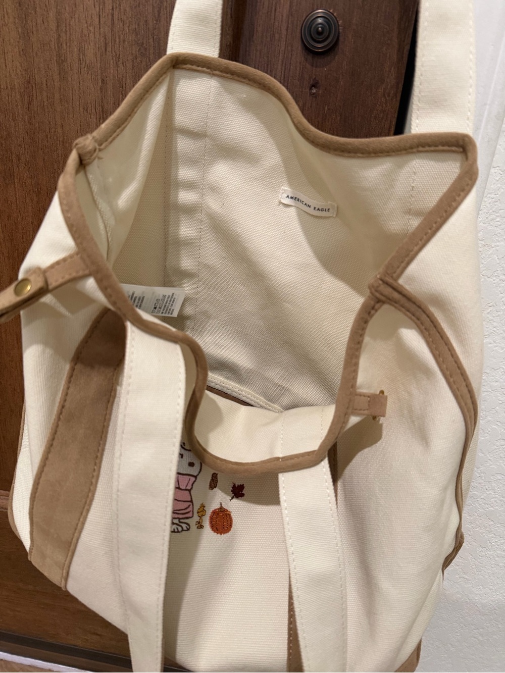 AE american eagle snoopy tote - Picture 4 of 7
